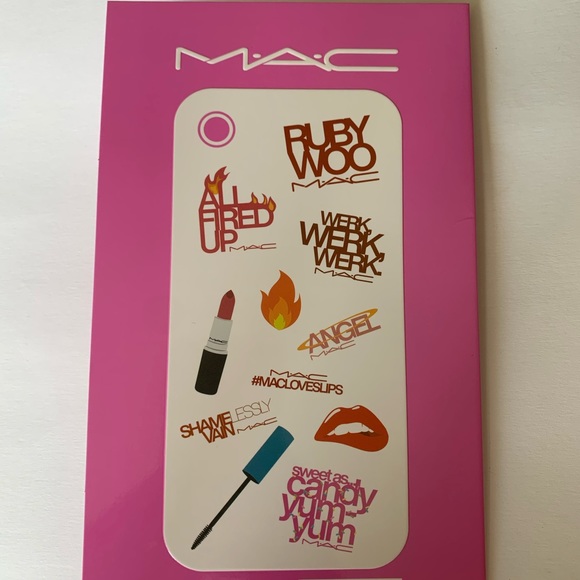 2/$20 Mac Cosmetics MacLOVESLips Phone Stickers. 10 Pack - Picture 3 of 10